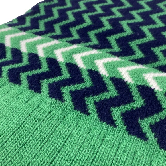GUCCI Wool Zigzag Beanie Hat Green Size M 22cm - Picture 6 of 13